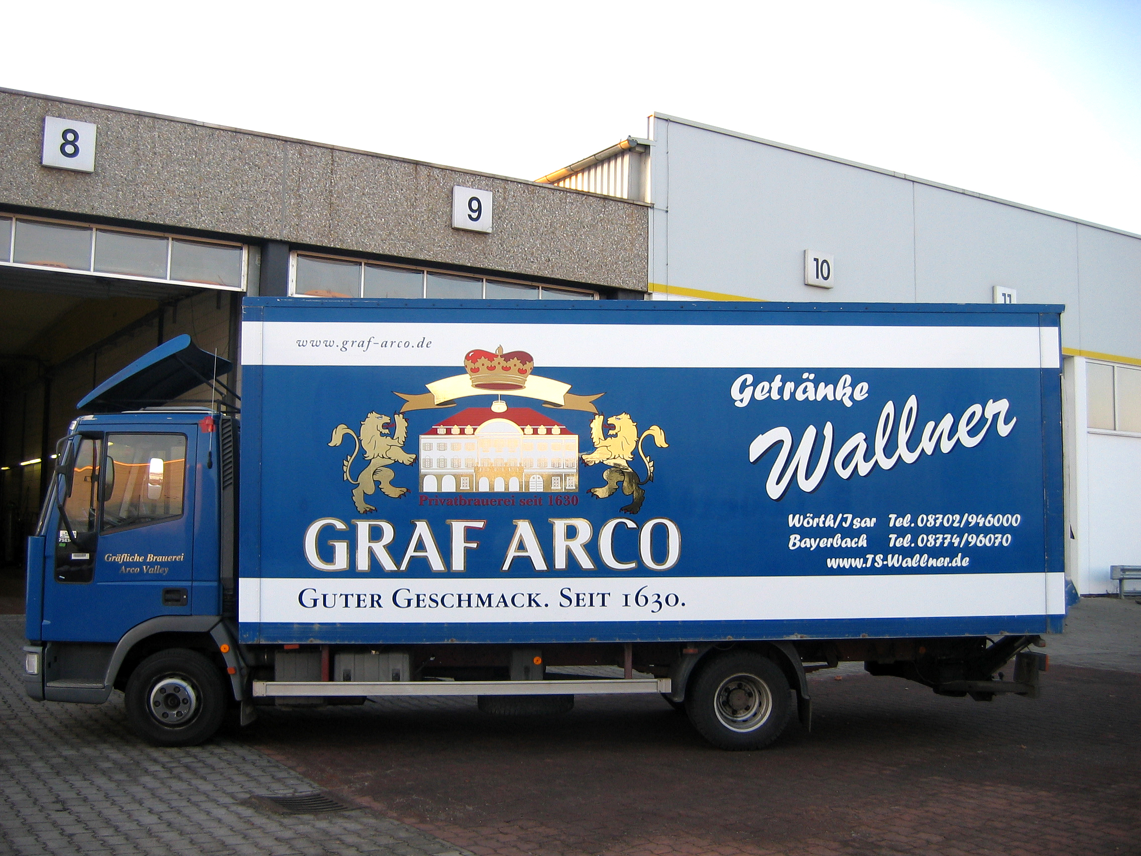 Graf Arco Bräu Fahrzeugbeschriftung