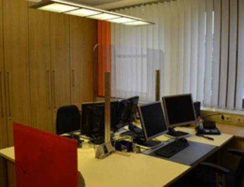 Spuckschutz für Büroräume